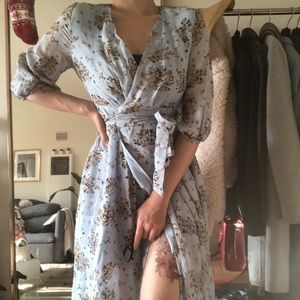 floral Maxi dress, blue